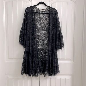 Black Lace Cardigan